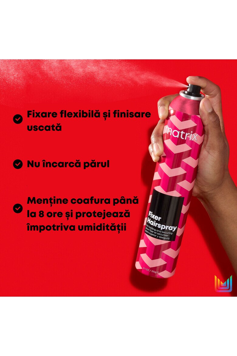 Matrix Fixativ profesional cu fixare flexibila si finisare uscata Fixer Hairspray 400 ml - Pled.ro