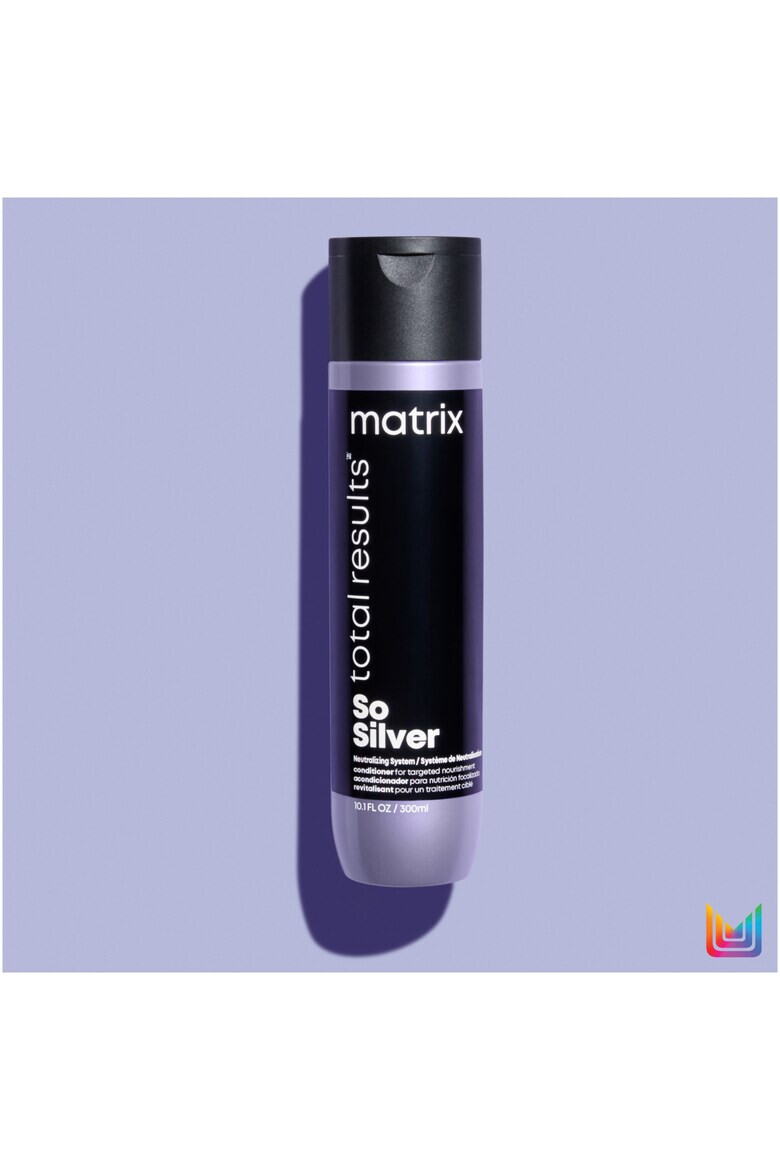 Matrix Set 2 produse profesionale pentru neutralizarea reflexelor nedorite ale parului blond SO Silver: Sampon 300 ml + balsam 300 ml - Pled.ro