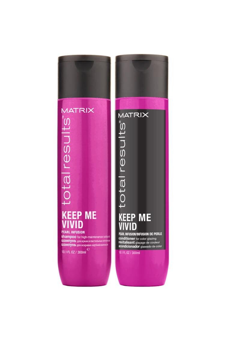 Matrix Set CULOARE VIBRANTA Total Results KEEP ME VIVID : Sampon 300 ml + Balsam 300 ml - Pled.ro