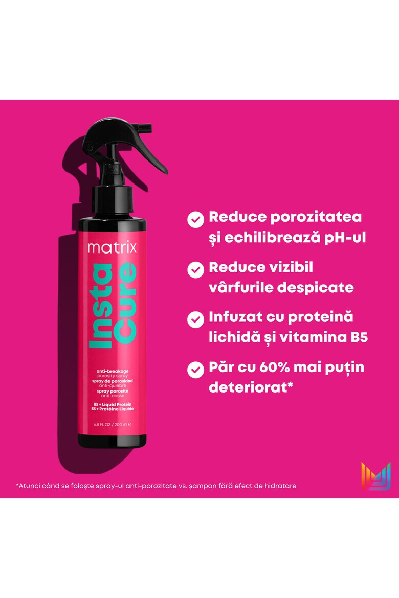 Matrix Spray anti-porozitate cu vitamina B5 Instacure pentru par uscat si deteriorat 190ml - Pled.ro