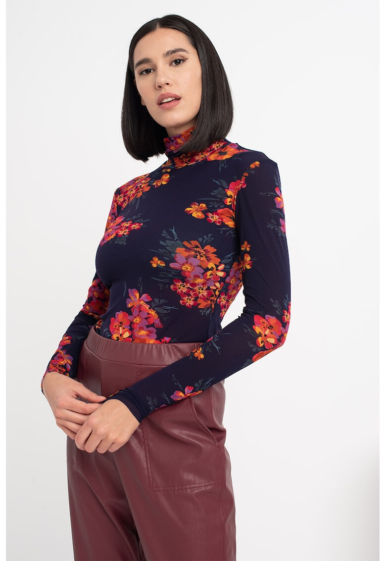 Max&Co Bluza cu guler inalt si model floral Colombra - Pled.ro