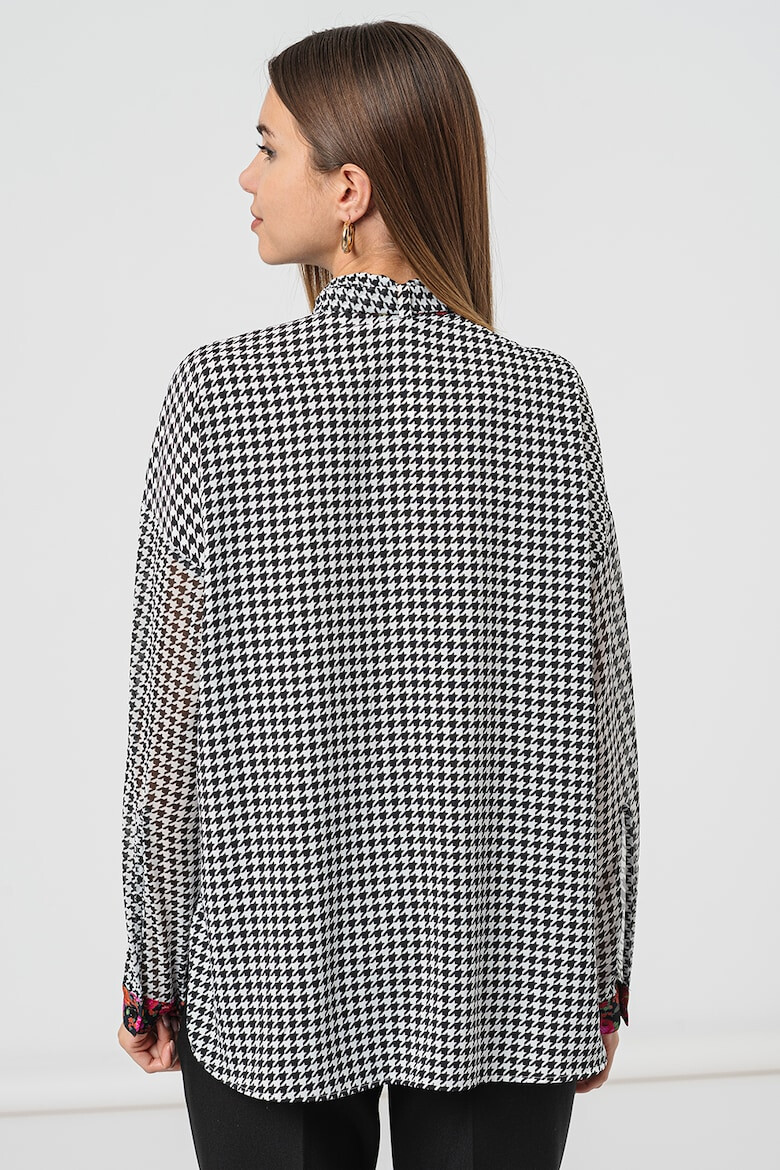 Max&Co Camasa cu model houndstooth Miocene - Pled.ro