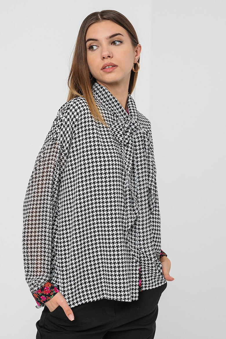 Max&Co Camasa cu model houndstooth Miocene - Pled.ro