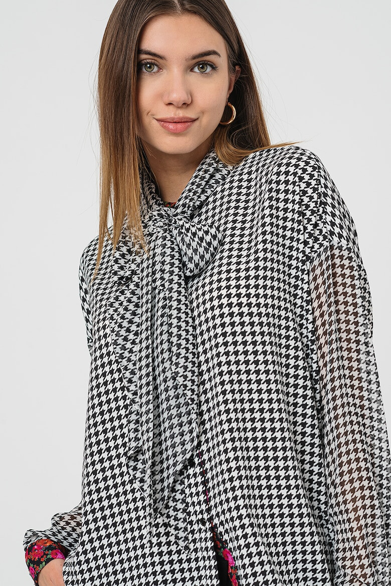 Max&Co Camasa cu model houndstooth Miocene - Pled.ro