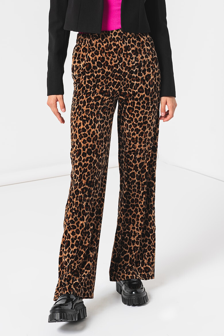 Max&Co Pantaloni cu croiala ampla si animal print Accetto - Pled.ro