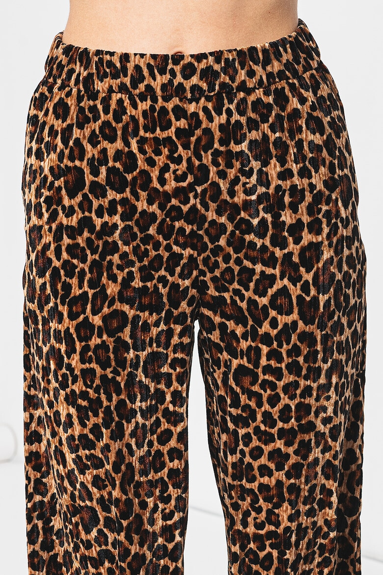 Max&Co Pantaloni cu croiala ampla si animal print Accetto - Pled.ro