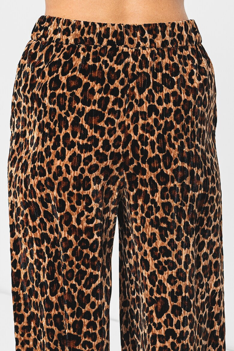 Max&Co Pantaloni cu croiala ampla si animal print Accetto - Pled.ro