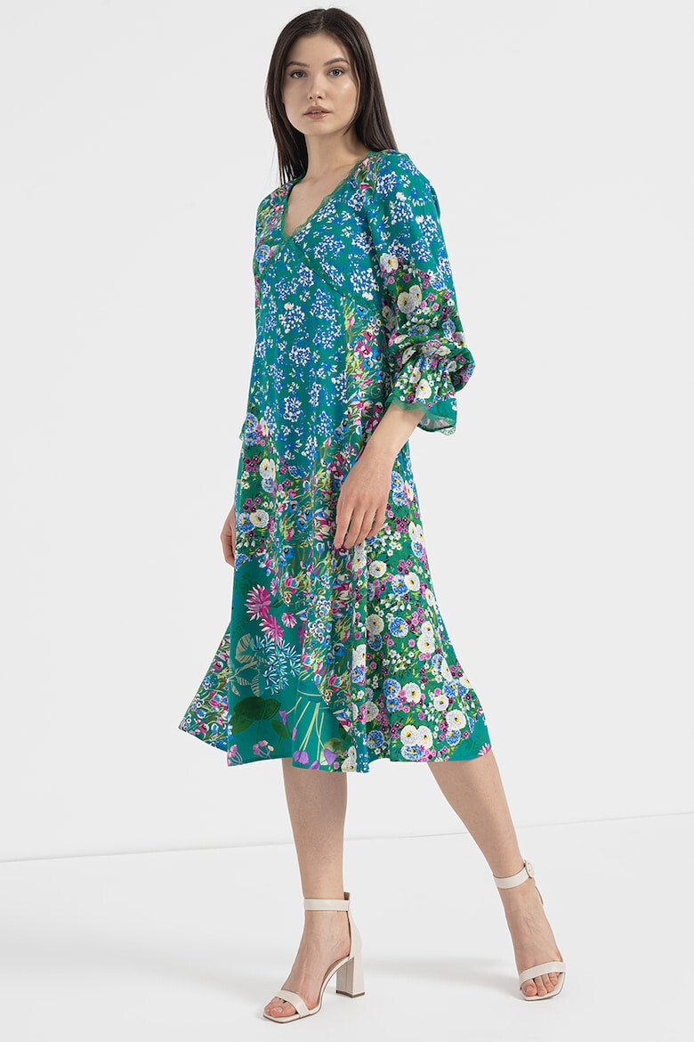 Max&Co Rochie cu model floral si insertii de dantela Tutore - Pled.ro