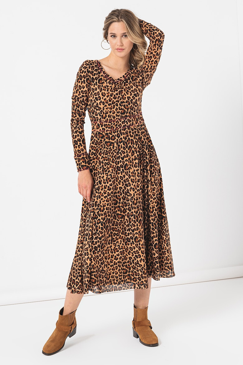 Max&Co Rochie evazata cu animal print - Pled.ro