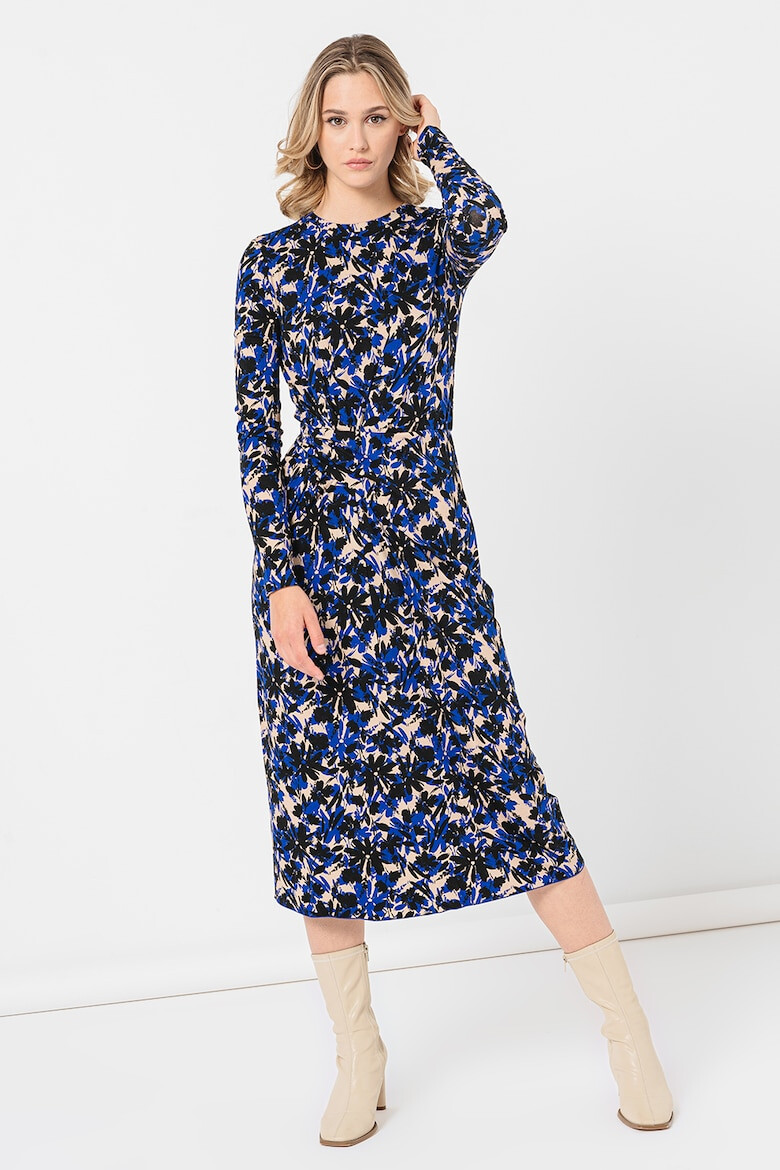 Max&Co Rochie midi cu imprimeu floral si abstract - Pled.ro