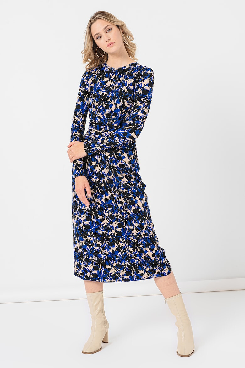 Max&Co Rochie midi cu imprimeu floral si abstract - Pled.ro