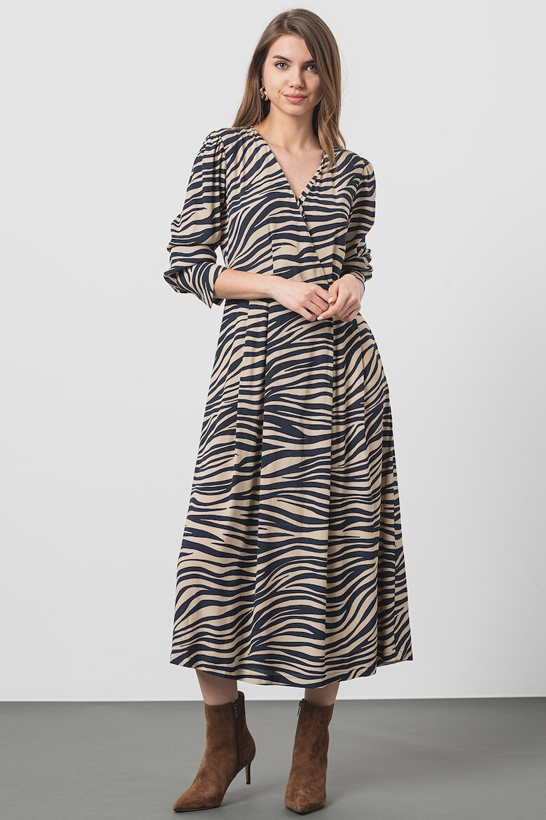 Max&Co Rochie midi cu model zebra - Pled.ro