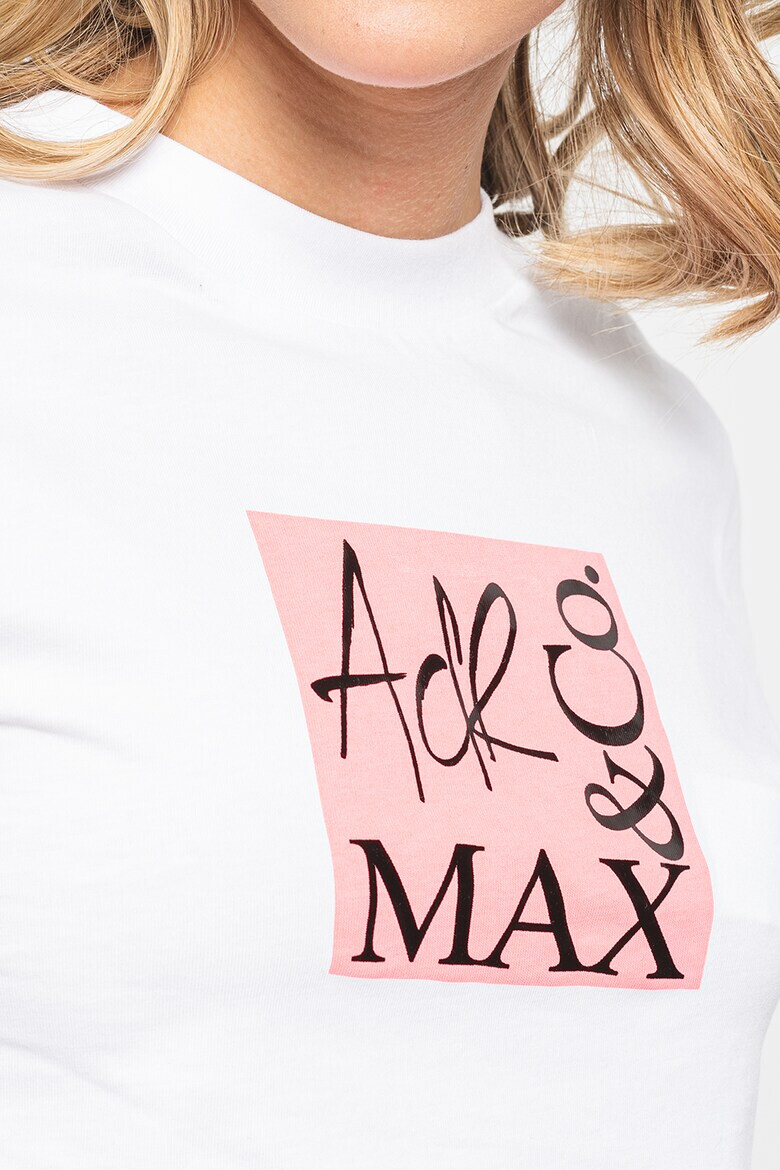 Max&Co Tricou crop cu imprimeu logo - Pled.ro