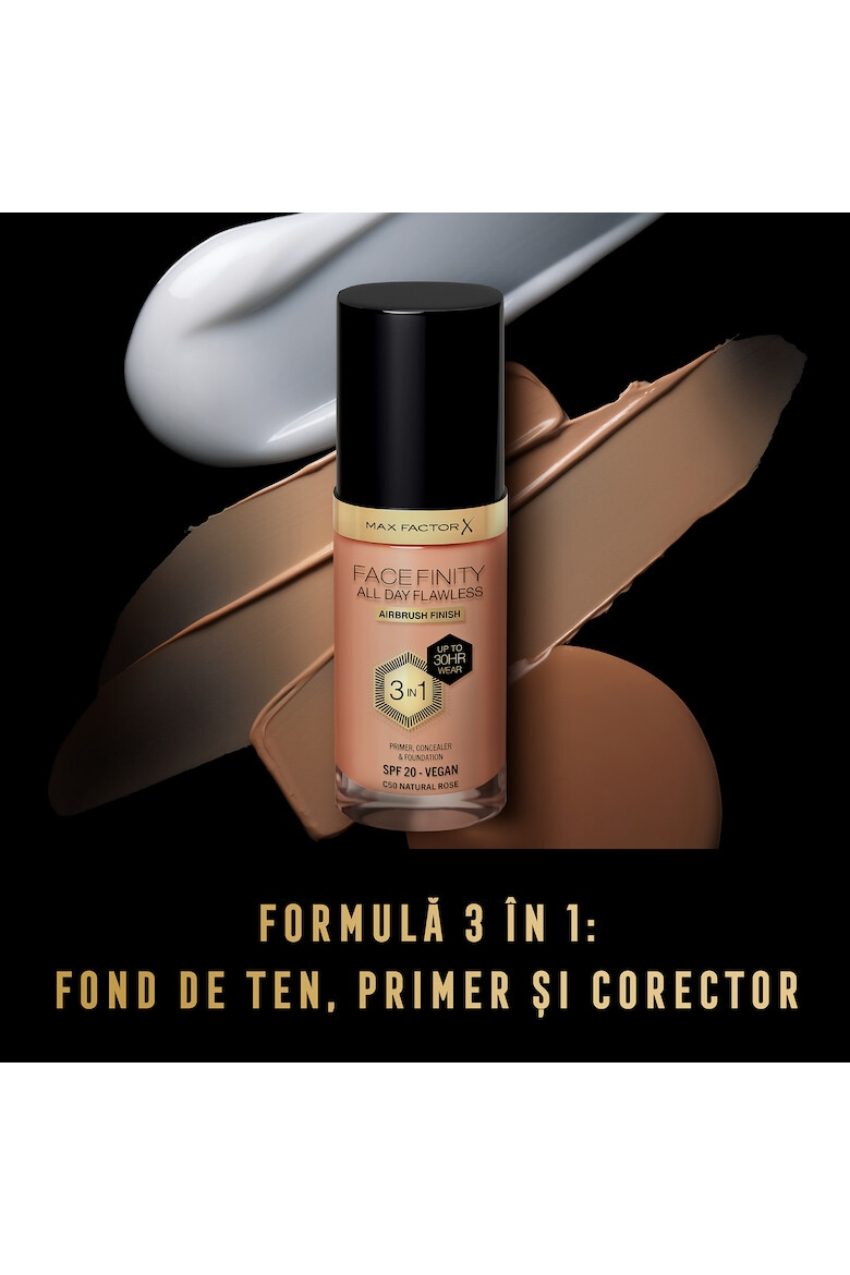 Max Factor Fond de ten Facefinity All Day Flawless 3-in-1 30 ml 1 - Pled.ro