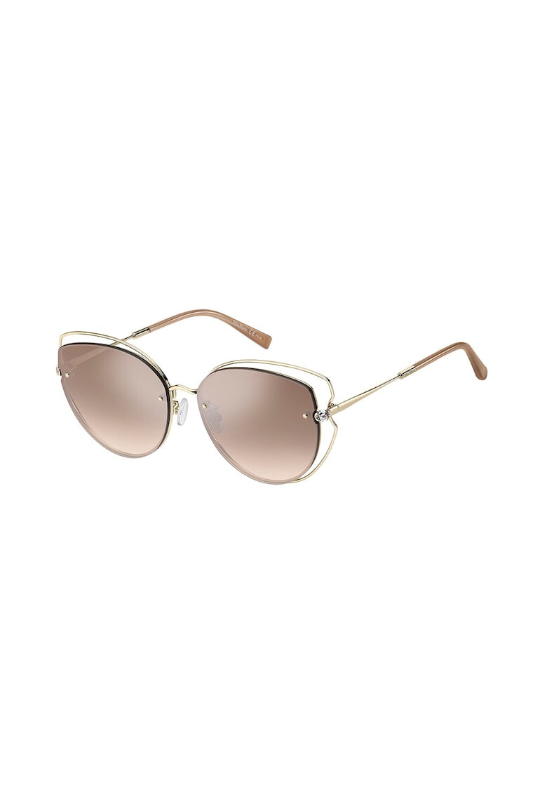 Max Mara Ochelari de soare butterfly cu rama metalica - Pled.ro