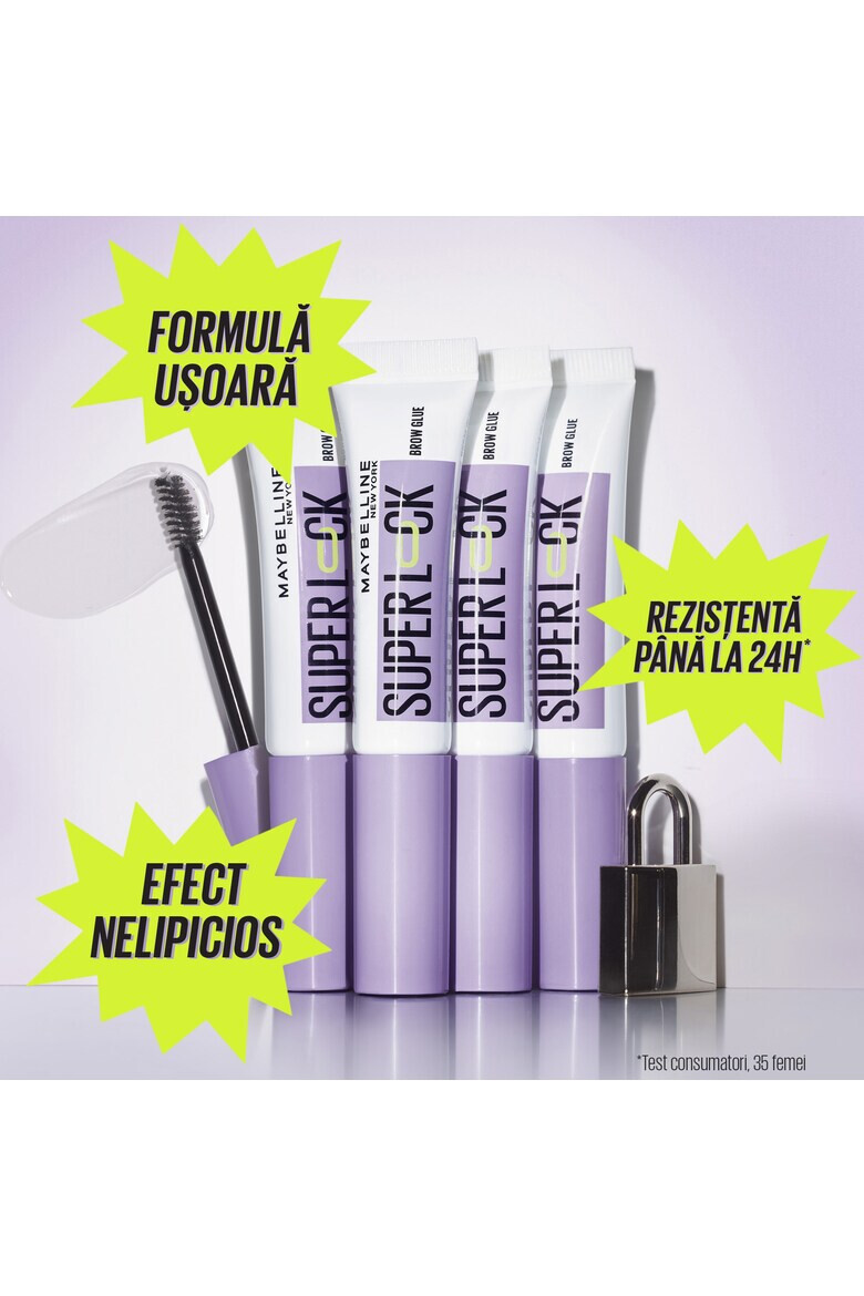 Maybelline NY Mascara pentru fixarea sprancenelor Lash SuperLock Brow Glue 7 ml - Pled.ro