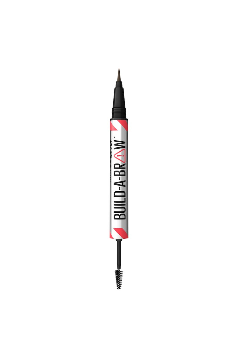 Maybelline NY Produs 2 in 1 marker de sprancene + gel de fixare Maybelline New York Build a brow 262 Black Brown 14 gr - Pled.ro