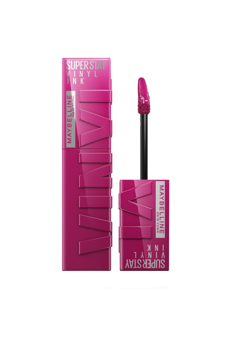 Maybelline NY Ruj lichid rezistent cu stralucire de vinil SuperStay Vinyl Ink 160 Sultry 4.2 ml - Pled.ro