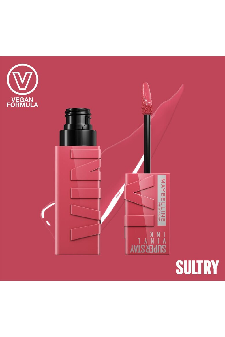 Maybelline NY Ruj lichid rezistent cu stralucire de vinil SuperStay Vinyl Ink 160 Sultry 4.2 ml - Pled.ro