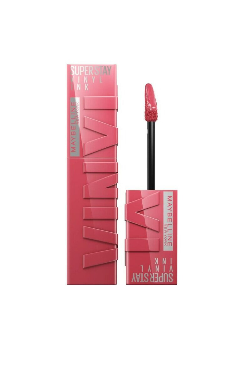 Maybelline NY Ruj lichid rezistent cu stralucire de vinil SuperStay Vinyl Ink 160 Sultry 4.2 ml - Pled.ro