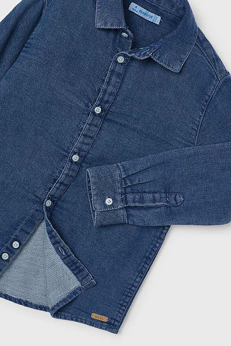 Mayoral Camasa din material chambray cu guler ascutit - Pled.ro