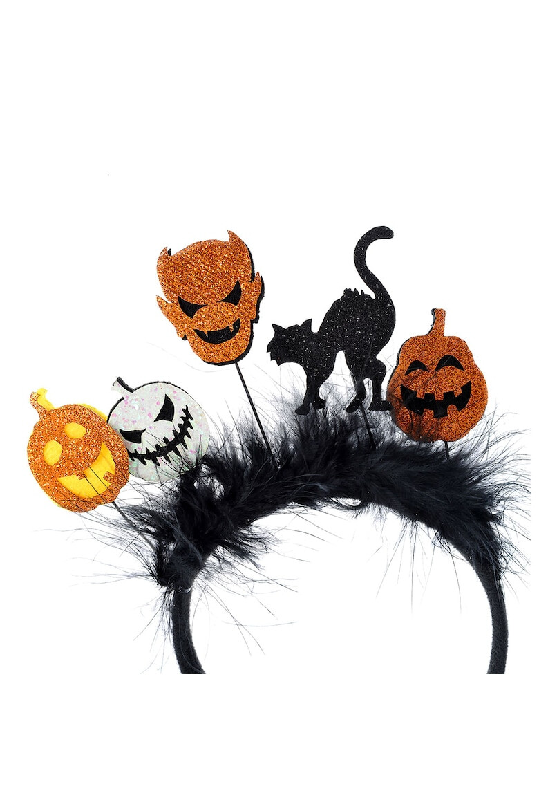 Meli Melo Bentita neagra cu decor de Halloween - Pled.ro