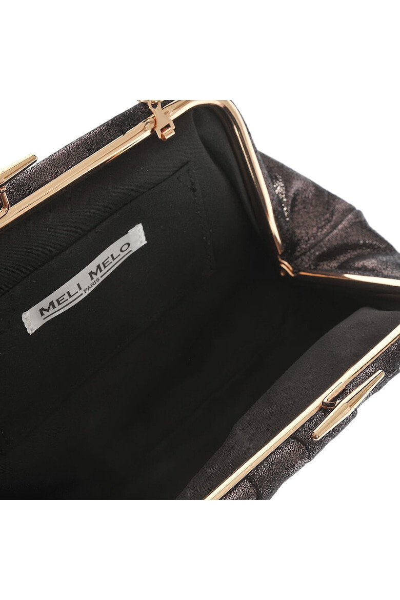 Meli Melo Clutch negru cu sclipici - Pled.ro