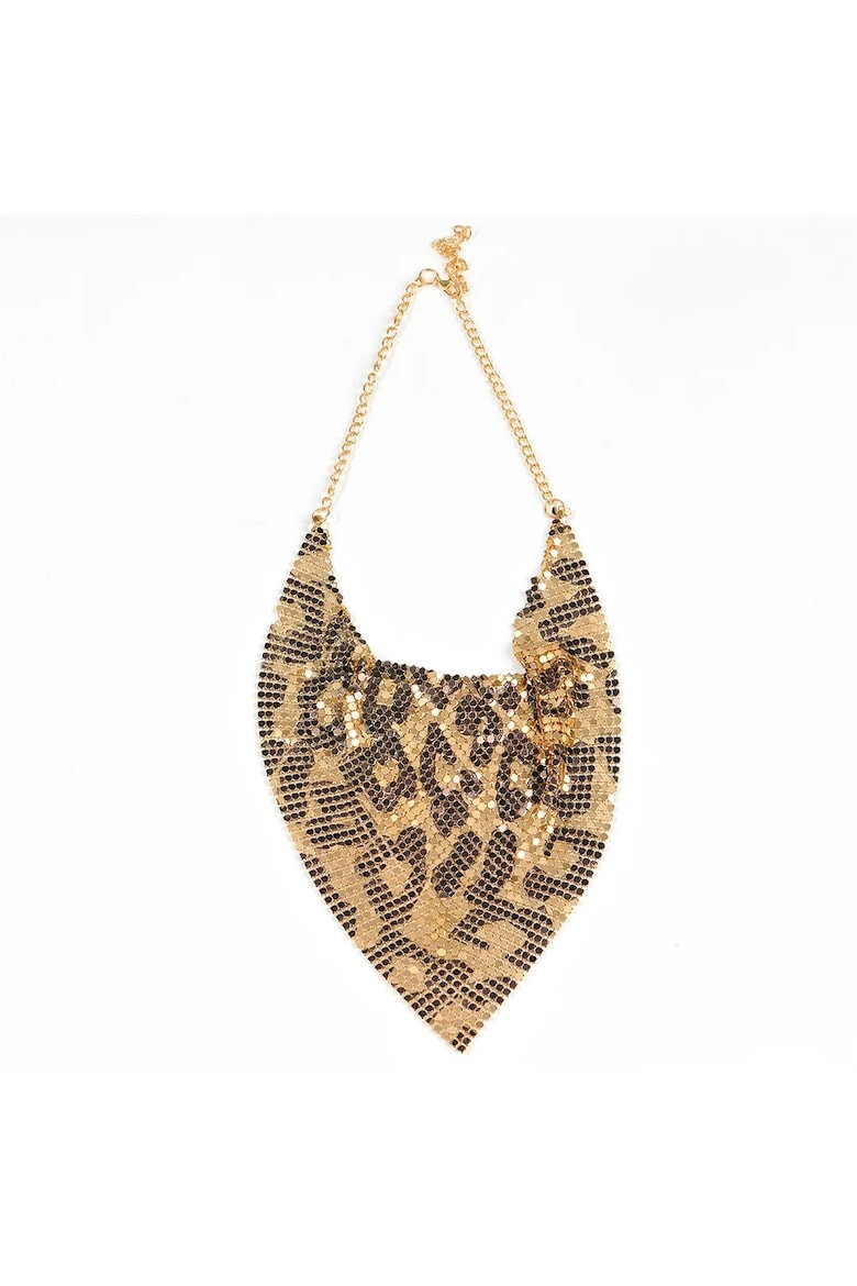 Meli Melo Colier din plasa maleabila cu model animal print Paris - Pled.ro