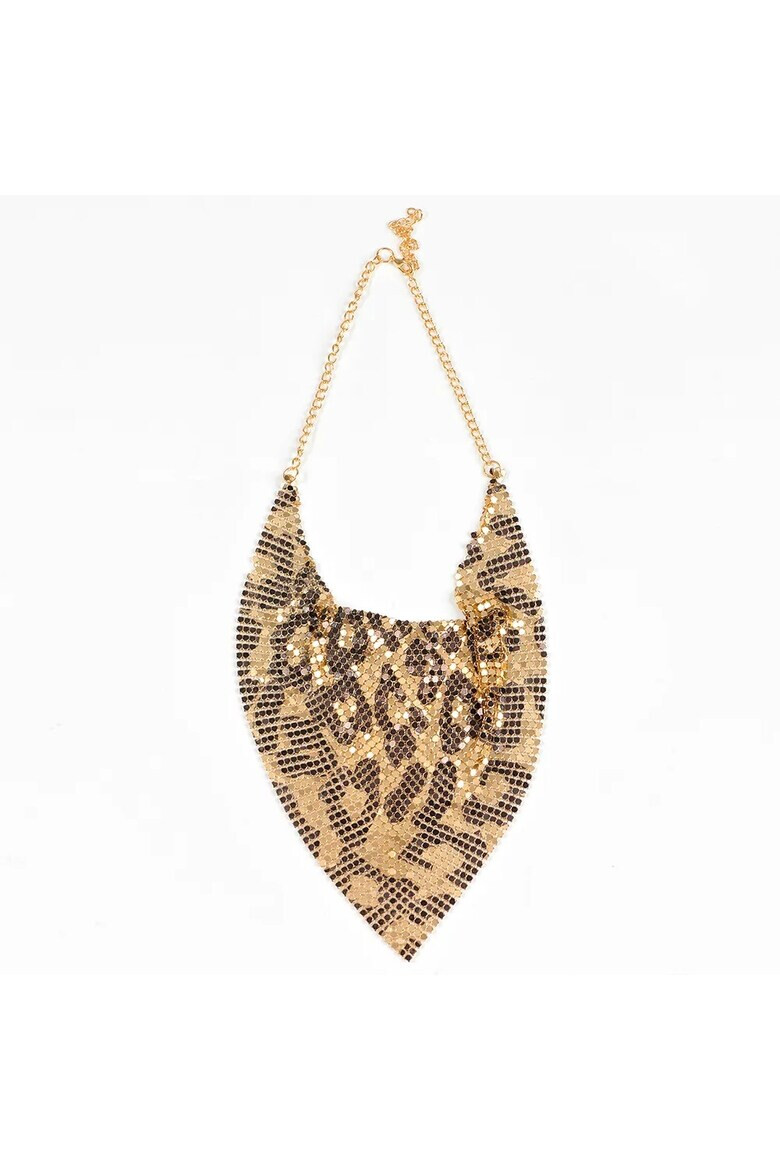 Meli Melo Colier din plasa maleabila cu model animal print Paris - Pled.ro