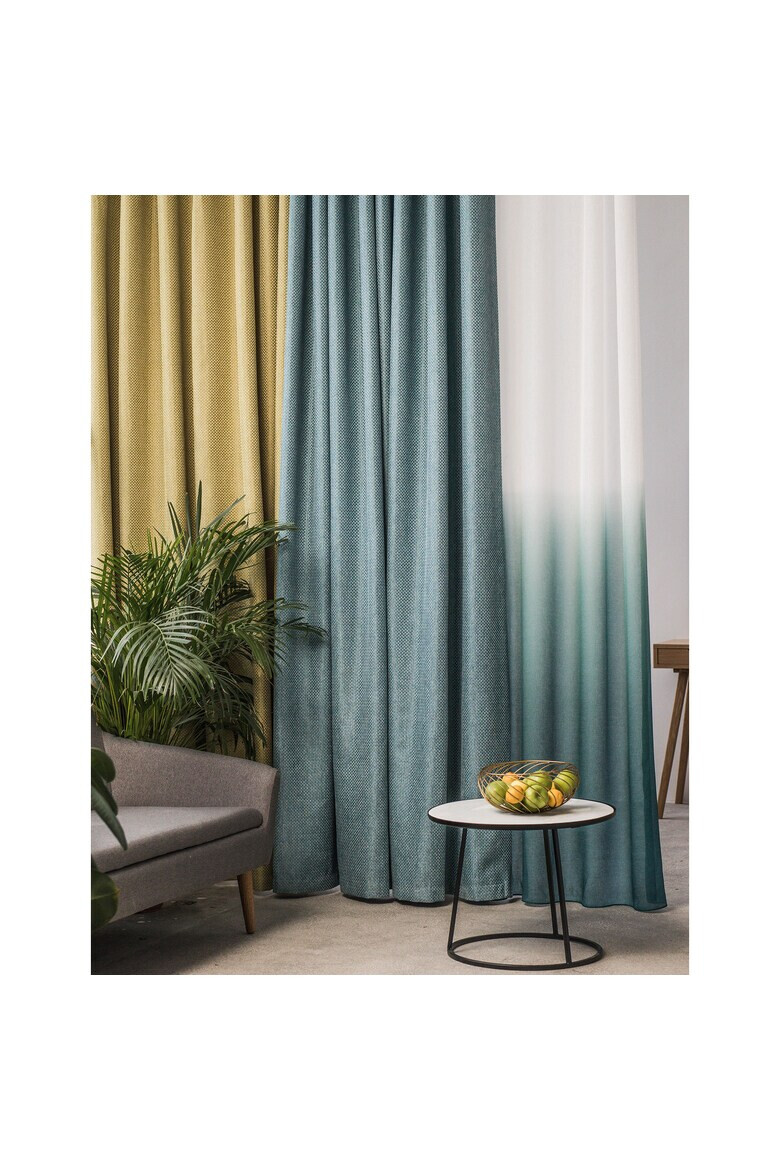 Mendola Draperie Atacama Interior cu inele dimout 140x260 cm verde - Pled.ro