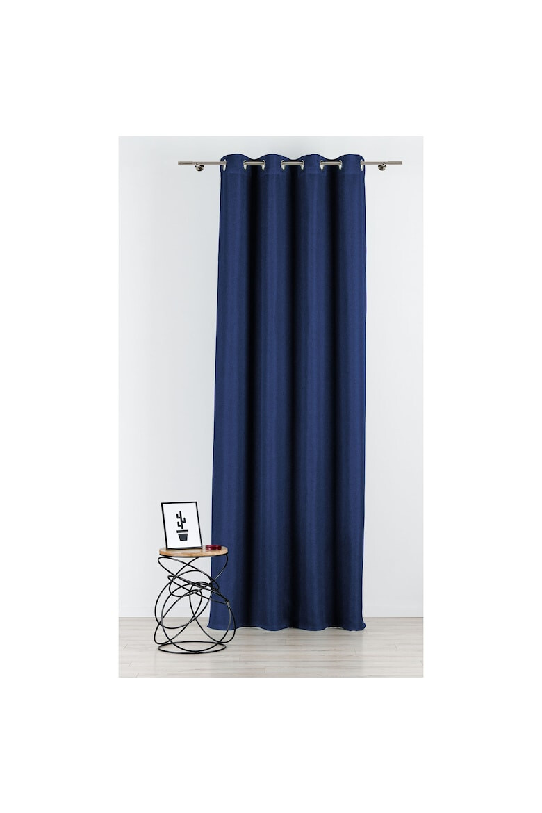 Mendola Draperie Cheer Interior cu inele natur 140x260 cm albastru - Pled.ro