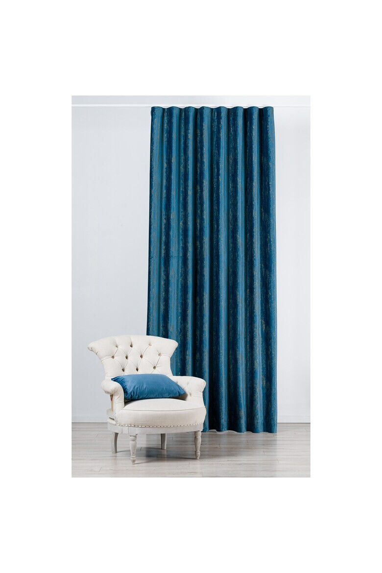 Mendola Draperie Lussuria Interior cu rejansa catifea 140x260 cm albastru - Pled.ro