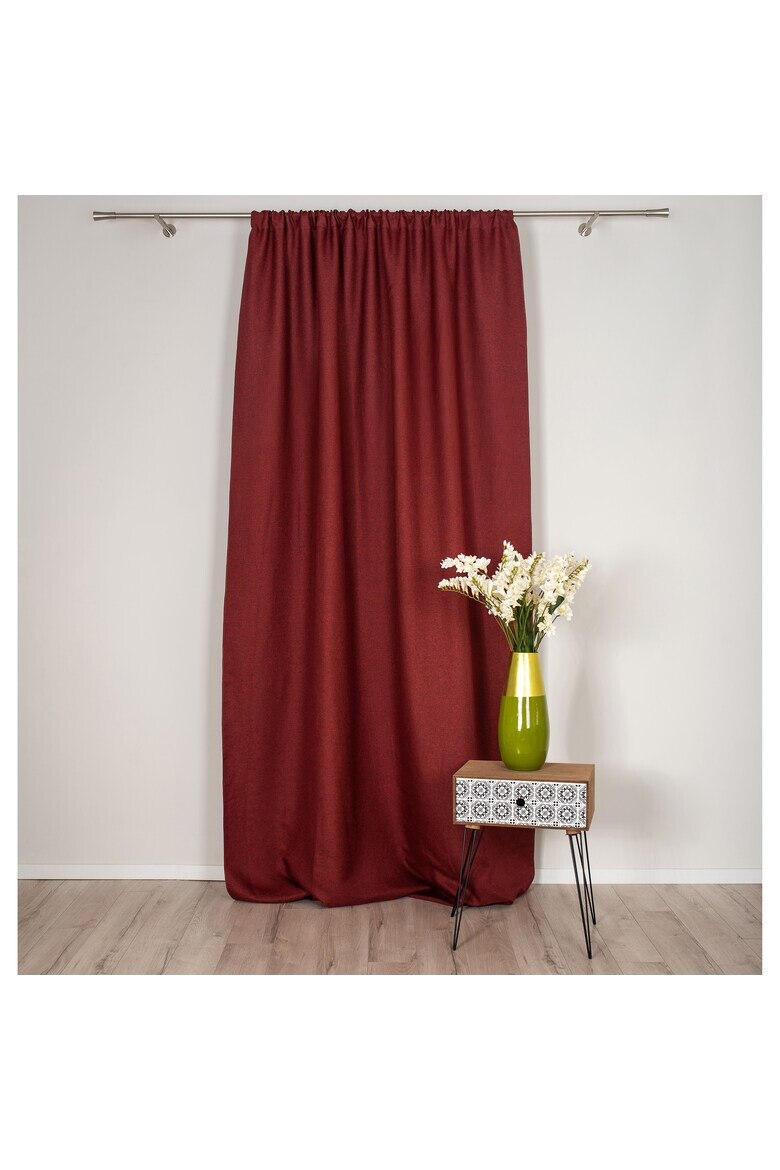 Mendola Interior Perdea / draperie cu inele Butler 140x245 cm bordeaux - Pled.ro