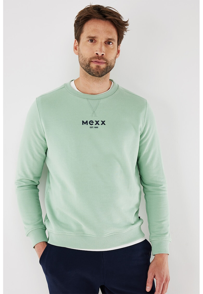 Mexx Bluza sport cu decolteu la baza gatului si aplicatie logo - Pled.ro