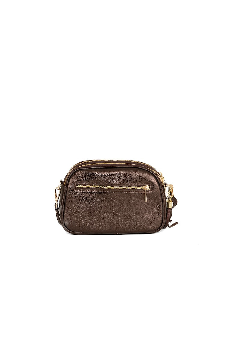 Mia Tomazzi Geanta crossbody din piele cu trei compartimente - Pled.ro