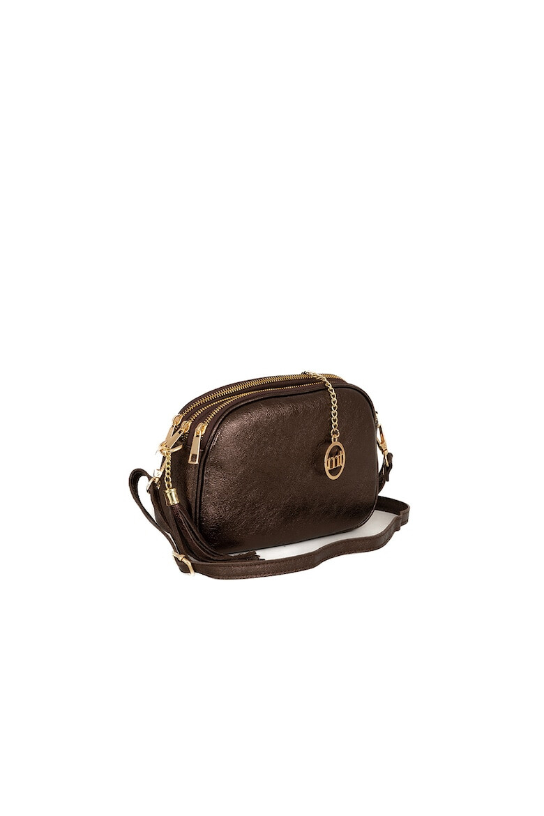 Mia Tomazzi Geanta crossbody din piele cu trei compartimente - Pled.ro