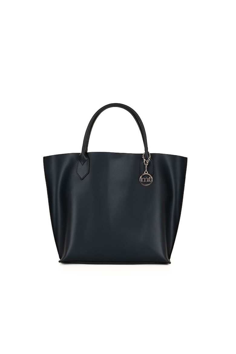 Mia Tomazzi Geanta shopper din piele cu accesoriu logo - Pled.ro