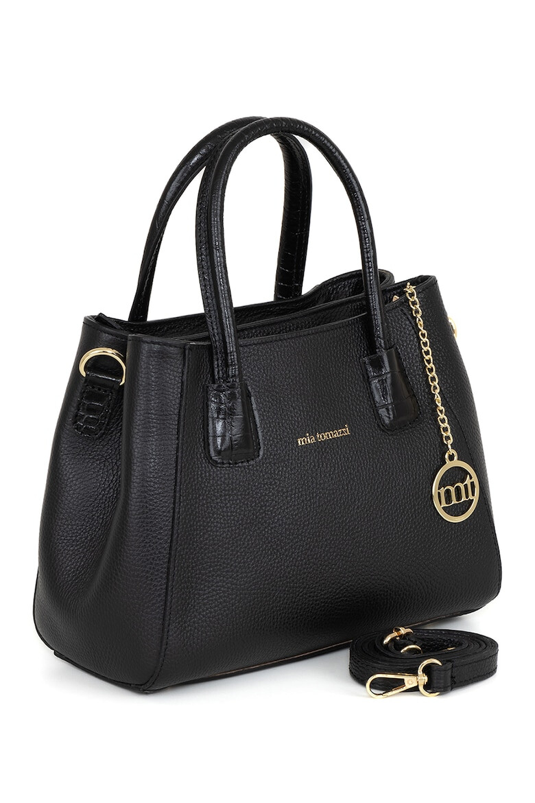 Mia Tomazzi Geanta tote cu accesoriu logo - Pled.ro