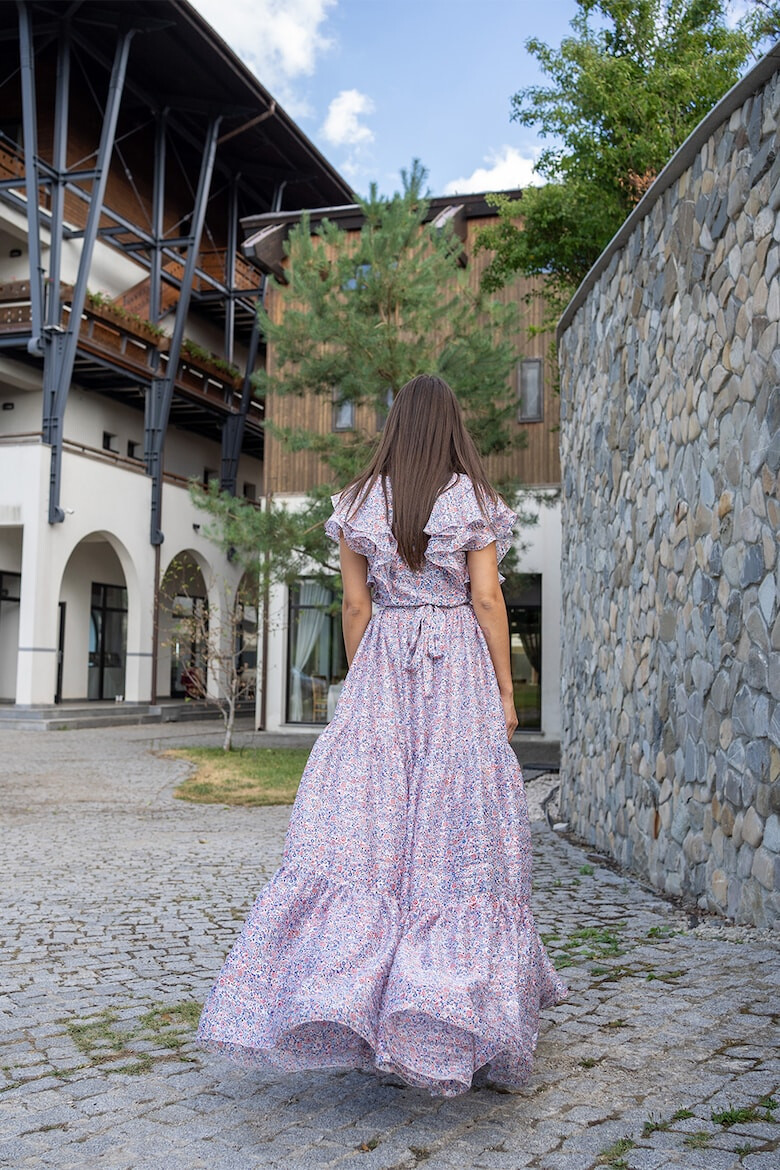 MIAU by Clara Rotescu Rochie maxi cu imprimeu floral Rada - Pled.ro