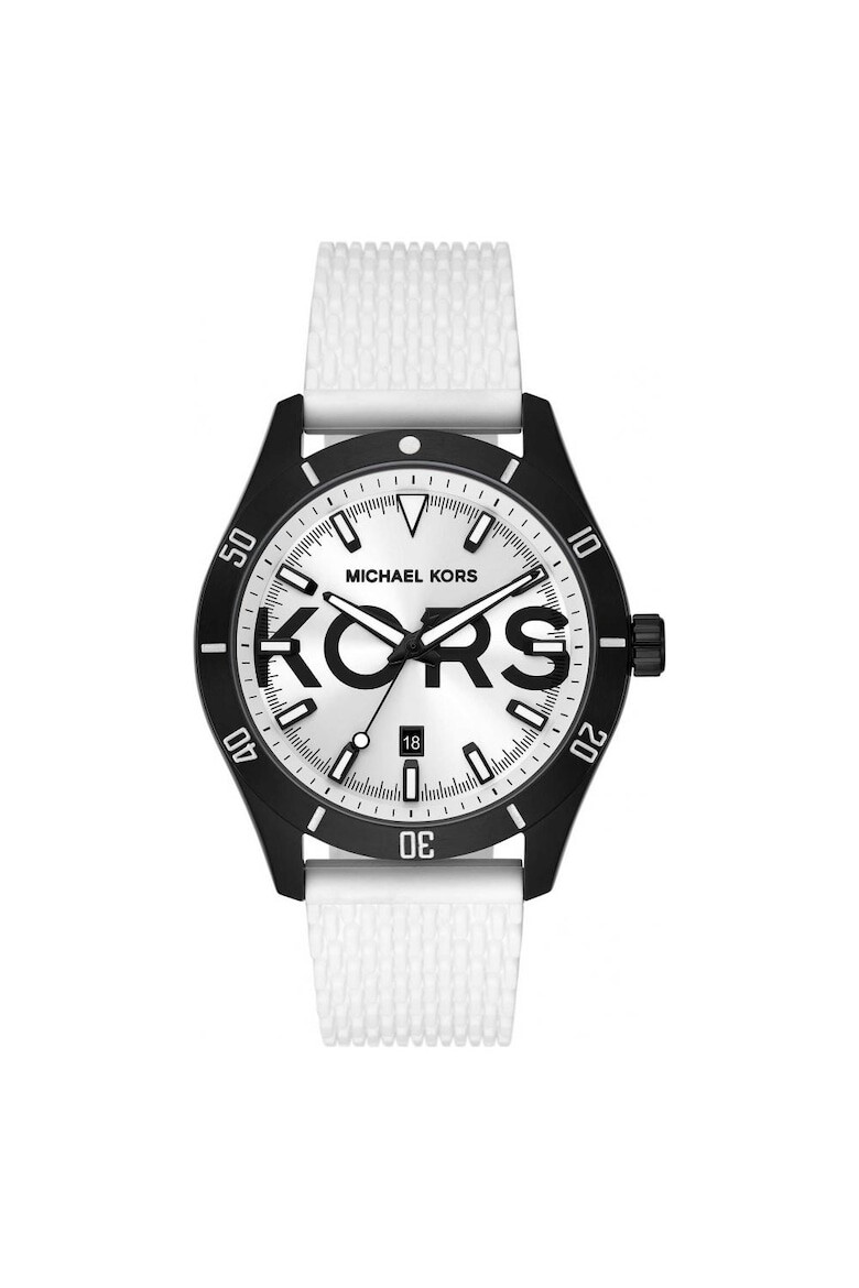 Michael Kors Ceas barbatesc Otel/cauciuc Alb/negru - Pled.ro