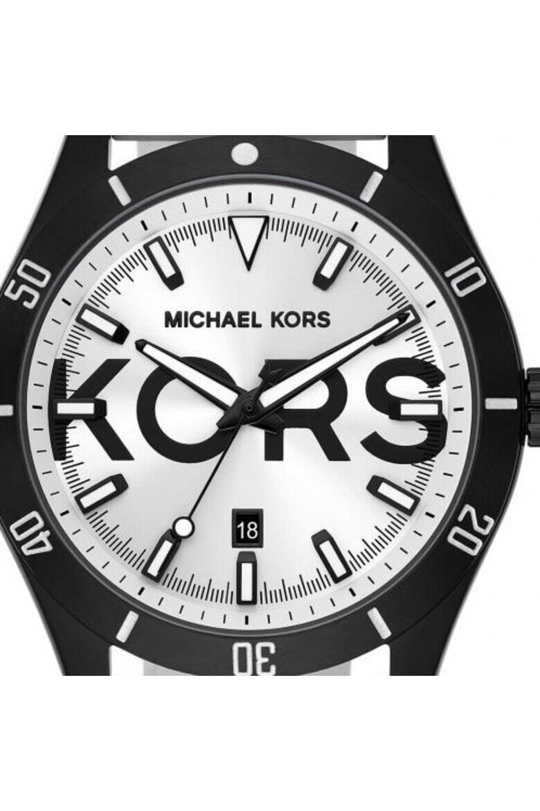 Michael Kors Ceas barbatesc Otel/cauciuc Alb/negru - Pled.ro