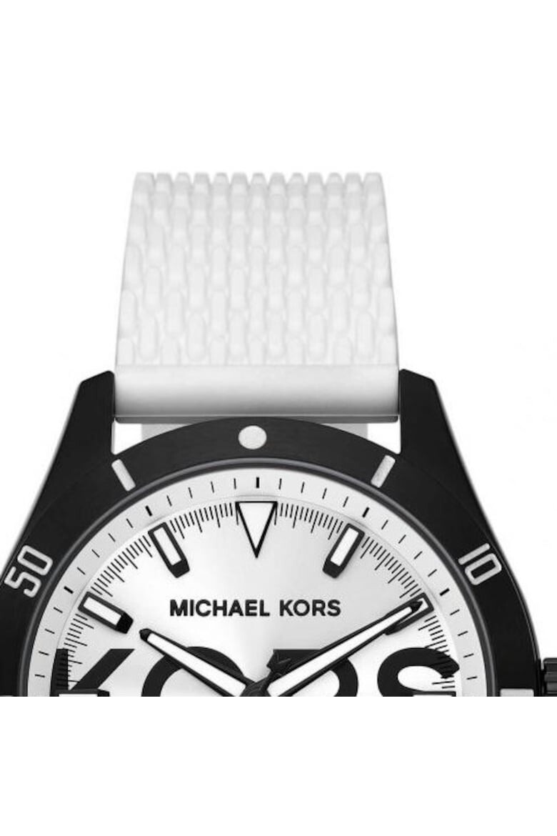 Michael Kors Ceas barbatesc Otel/cauciuc Alb/negru - Pled.ro