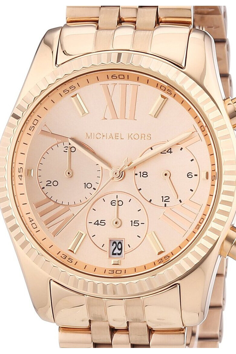 Michael Kors Ceas cronograf auriu rose Lexington - Pled.ro