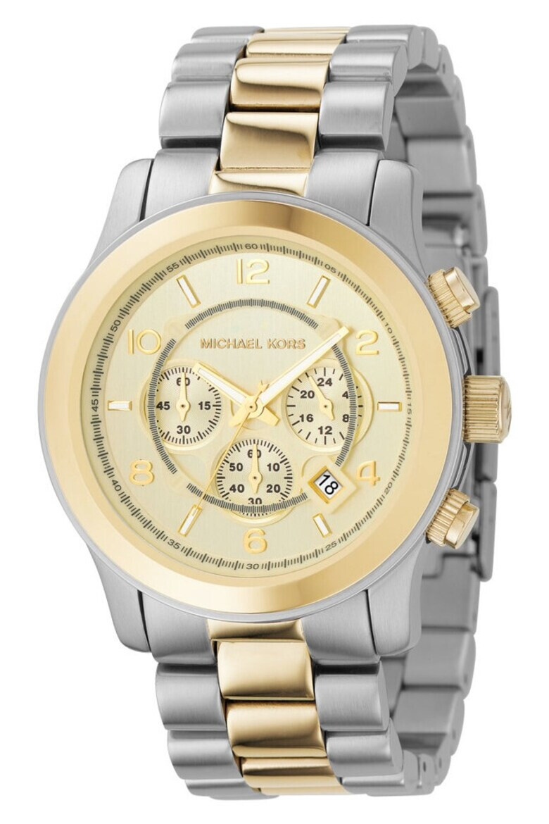 Michael Kors Ceas de barbati Otel/Inox 38mm Argintiu/Auriu - Pled.ro