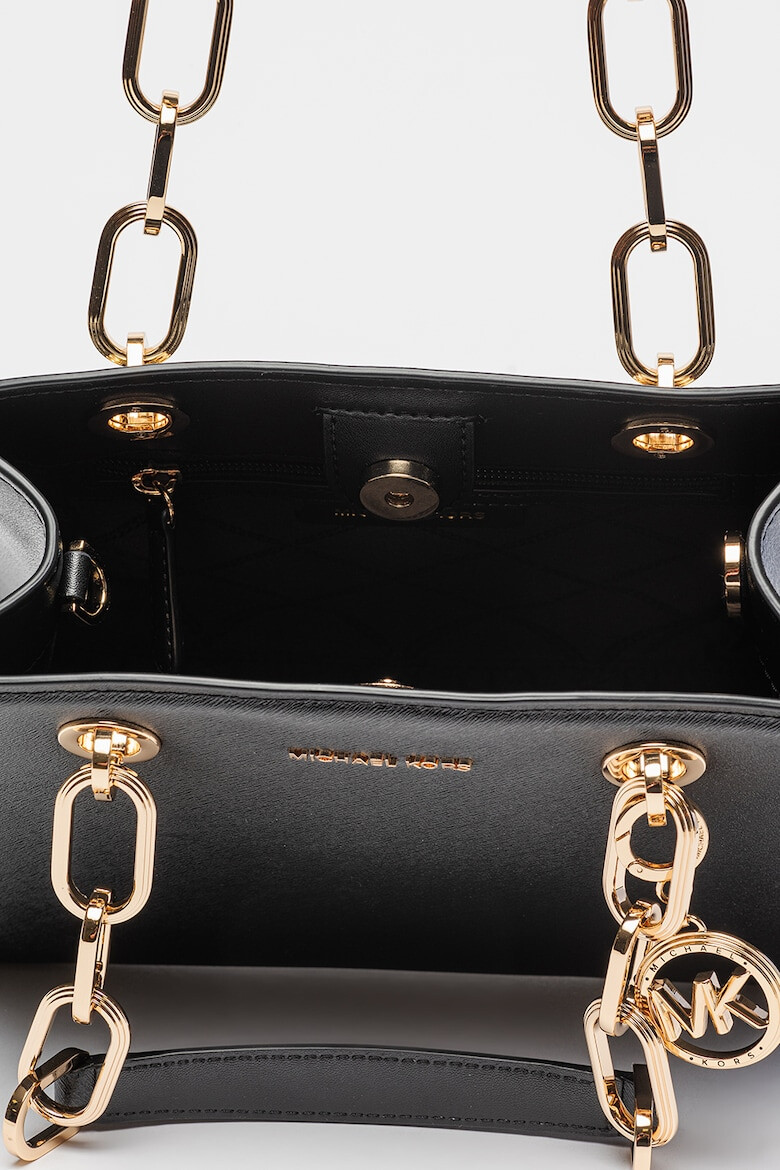 Michael Kors Geanta crossbody din piele cu manere din lant Cynthia - Pled.ro