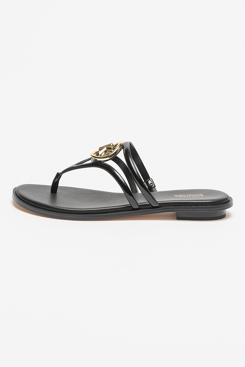 Michael Kors Papuci flip-flop cu aspect lucios Hampton - Pled.ro