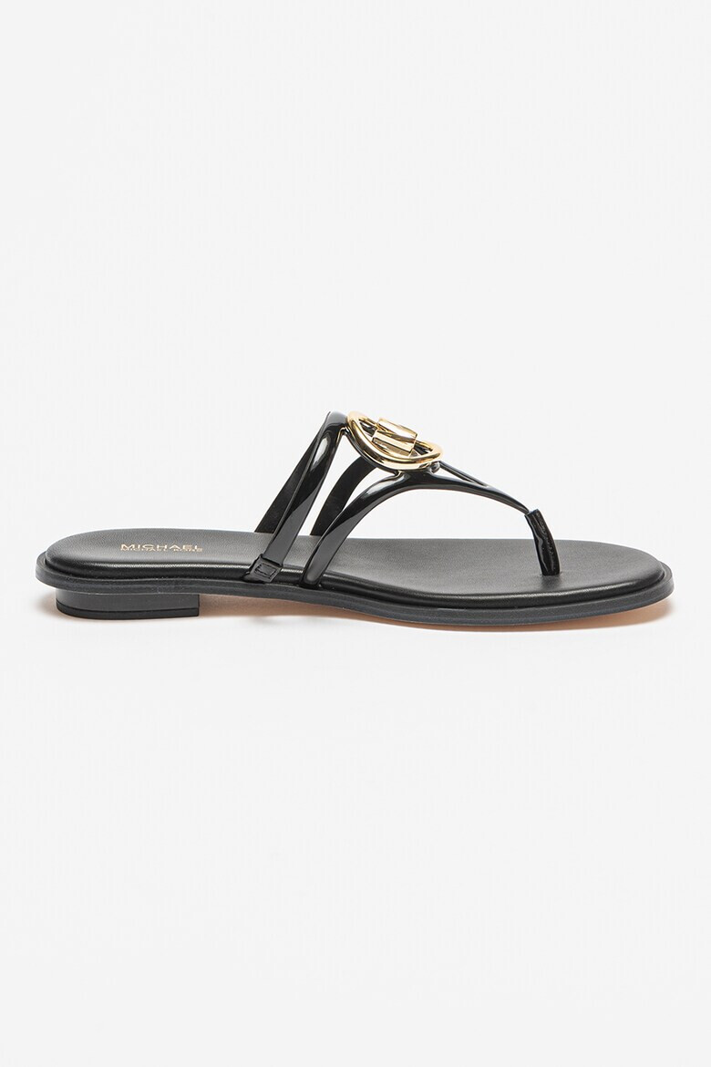 Michael Kors Papuci flip-flop cu aspect lucios Hampton - Pled.ro