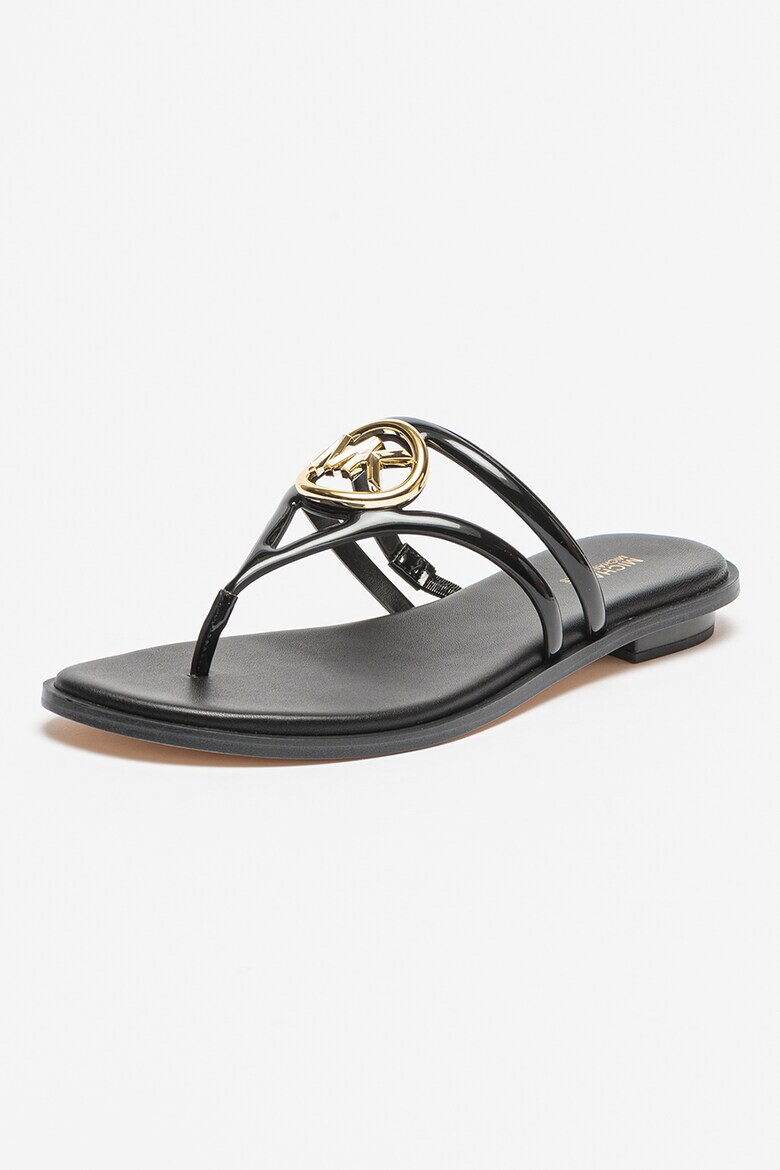 Michael Kors Papuci flip-flop cu aspect lucios Hampton - Pled.ro