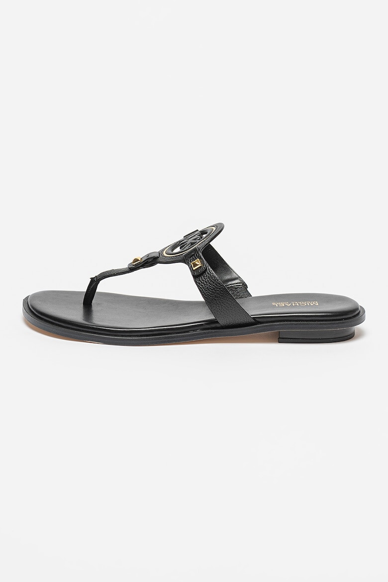 Michael Kors Papuci flip-flop din piele cu logo Aubrey - Pled.ro