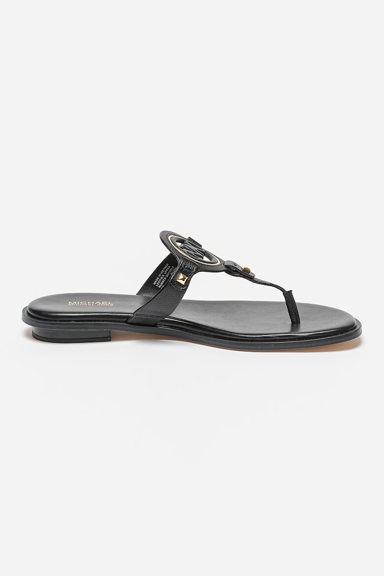 Michael Kors Papuci flip-flop din piele cu logo Aubrey - Pled.ro